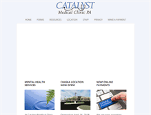 Tablet Screenshot of catalystmedicalclinic.com